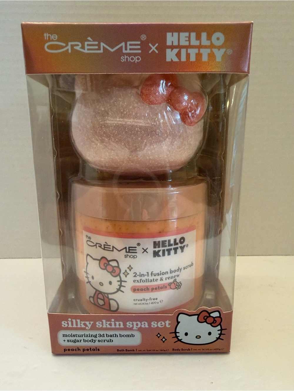 The Creme Shop Peach Petals Silky Skin Spa Set